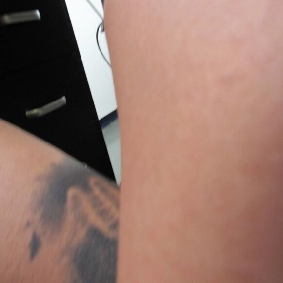 Madewell The Earbud Circle Pouch in Metallic Dot Calf Hair True Black Multi - Picture 6 of 6